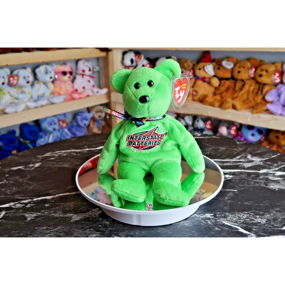 TY Beanie Baby - J.J. Yeley #18 the NASCAR Bear | Tush Tag Issues | Vintage